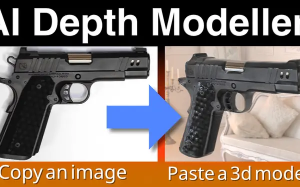 AI Depth Modeller Blender preview by 3d illusions