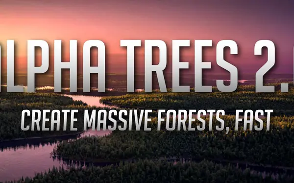 Alpha Trees - Render Massive Forests, Fast Blender preview by Andrew Stevenson