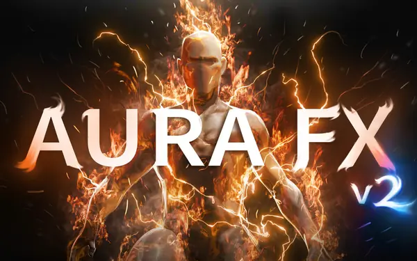 Realtime Aura Fx Pack v2 Blender preview by AAA