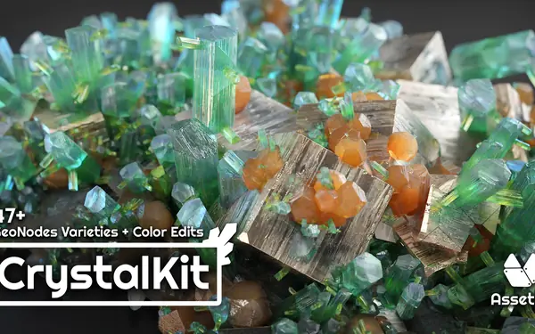 Crystal Kit - 3D Asset Kit Blender preview by AssetKit