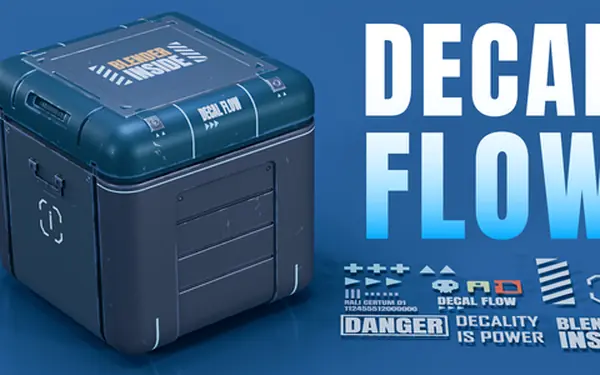 Decal Flow Blender preview by Blender Guppy