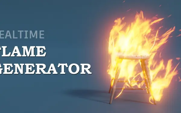 Realtime Flame Generator Blender preview by specoolar