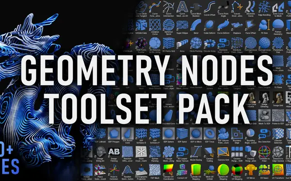 Higgsas Geometry Nodes Toolset Blender preview by Higgsas