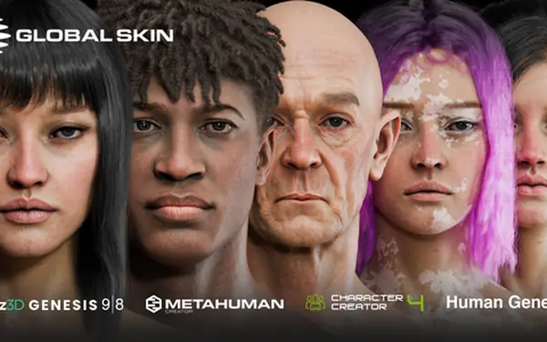 GlobalSkin - Ultimate Skin Shader Blender preview by Blendify