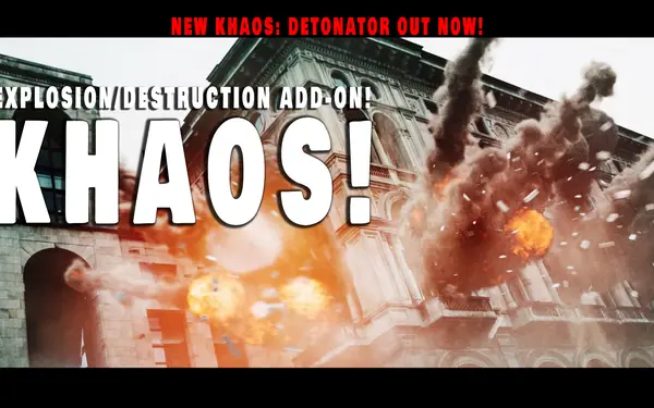 KHAOS: Ultimate Explosion and Destruction Add-On Blender preview by LIGHTARCHITECT