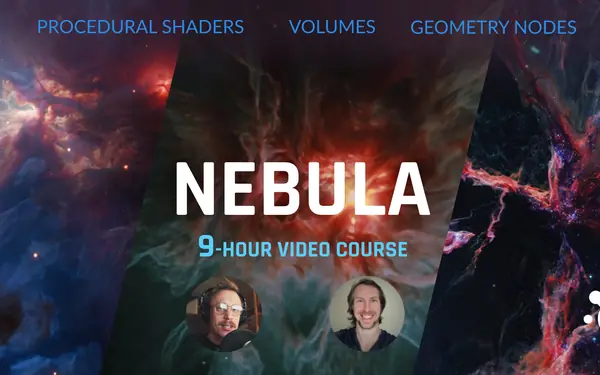 Nebula: Learn Volumes, Geometry Nodes and More Blender preview by Creative Shrimp
