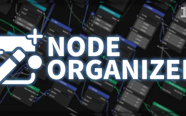 Node Organizer Blender preview by Casey Sheep