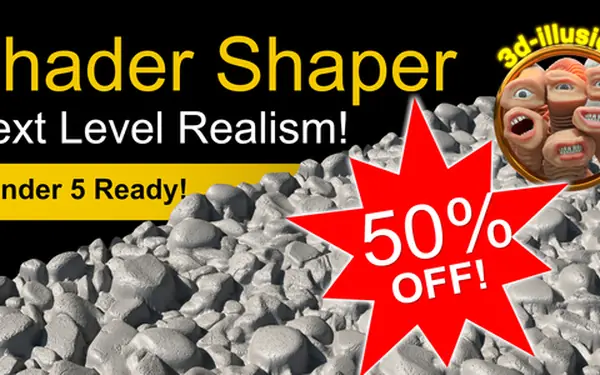Shader Shaper Blender preview by 3d illusions