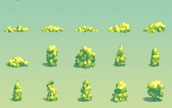 Painterly Tree & Flora Creator: ShapeScape Studio Blender preview by Tradigital3D