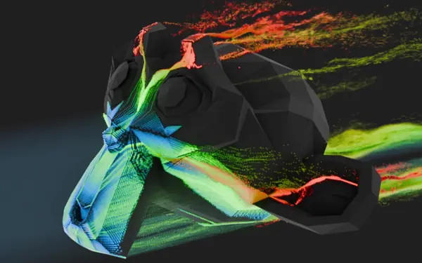Aerodynamic Streamlines Simulator - Geometry Nodes Blender preview by CGMatter