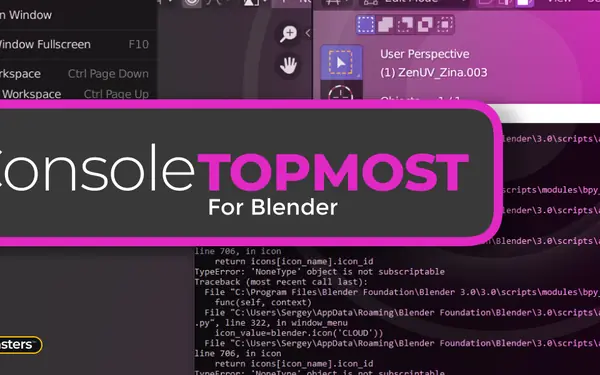Console Top Most v2.0.0 Blender preview by Zenmasters